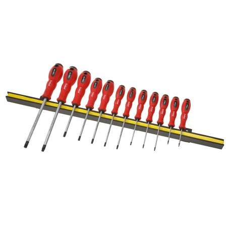 Schraubendreher Torx Set - 12-teilig inkl. Magnetleiste -Schraubenzieher Torx Satz - lebenslange Garantie