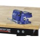 Schraubstock drehbar 75 mm. Drehteller - mit Amboss