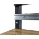 Mobile Werkbank heavy duty schwarz 160 cm - Fahrbare Werkbank