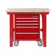 Profi Werkbank 120 cm + Werkstattwagen