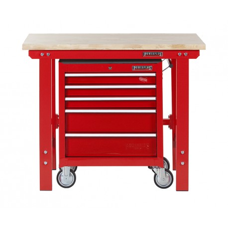 Profi Werkbank 120 cm + Werkstattwagen