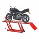 Motorradhebebühne ( Rot ) extra breit mit Motorradwippe 