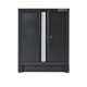 Werkzeugschrank mit 2 Türen Mattschwarz 72 x 57 x 90 cm