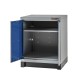 Werkzeugschrank mit 2 Türen Blau und Grau 72 x 57 x 90 cm