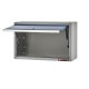 Hängeschrank Blau und Grau 72 x 28 x 40 cm mit Gasfeder Klappe