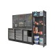 Lagerregal grau-anthrazit - 68 x 46 x 200 cm mit Werkzeuglochwandprofil