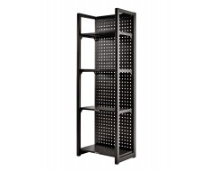 Lagerregal grau-anthrazit - 68 x 46 x 200 cm mit Werkzeuglochwandprofil