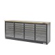 Profi Werkbank - Montagetisch 215 x 70 x 95 cm. mit 24 Schubladen und Holzplatte