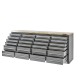 Profi Werkbank - Montagetisch 215 x 70 x 95 cm. mit 24 Schubladen und Hartholzplatte