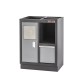 Werkbank Set mit Metallarbeitsplatte, Waschbecken  - 10 Schubladen - Werkstatteinrichtung - 204 x 46 x 94,6 cm
