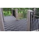 Klickfliesen offen schwarz 395 x 395 x 18 mm - Kunststoff Bodenfliese mit offener Struktur