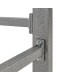 Profi Werkbank 200 cm grau inkl. Werkzeuglochwand in grau