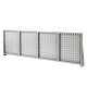 Profi Werkbank 200 cm grau inkl. Werkzeuglochwand in grau