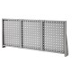Profi Werkbank 150 cm grau mit Hartholzplatte inkl. Lochwand und Werkzeugkiste 3 Schubladen in grau
