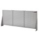 Profi Werkbank 150 cm grau mit Hartholzplatte inkl. Lochwand und Werkzeugkiste 3 Schubladen in grau