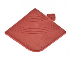 PVC Eckstück rot 80 x 80 x 11,5 / 3,5 mm. für 1815 Klickfliese