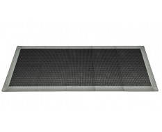 Anti-Rutsch-Klickfliesen - PVC Werkstattmatte - Anti-Ermüdungsmatte, Farbe schwarz/grau, Maße 216 x 96 x 1,2 cm.