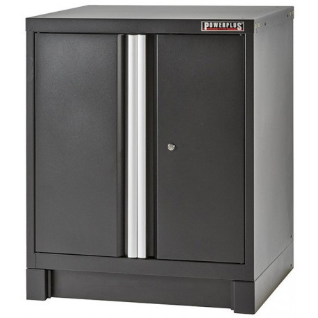 Werkzeugschrank mit 2 Türen Mattschwarz 72 x 57 x 90 cm