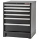 Werkzeugschrank mit 6 Schubladen Mattschwarz 72 x 57 x 90 cm