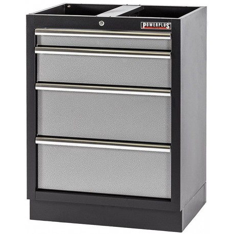 Werkzeugschrank aus Metall mit 4 Schubladen 68 x 46 x 91 cm