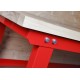 Werkbank 150 cm + Werkstattwagen ( Rot ) 5 Schubladen.