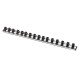 Magnetleiste für 16 Stecknüsse - Steckschlüssel Halter für 1/2'' - Werkzeughalterung magnetisch.