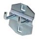 Werkzeug Lochwand metall Rot 100 x 59 cm 