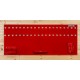 Werkzeugwand rot 150 x 61 cm bestückt mit Haken und Werkzeughalter