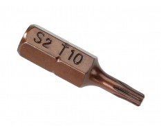 T10 Torx Bit Set 25 mm aus S2 Stahl - 40 Stk