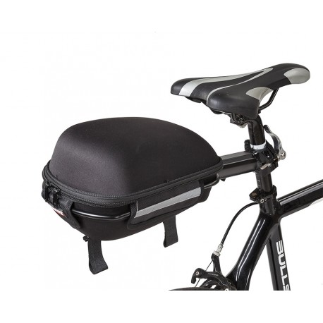 Satteltasche inkl. Sattelträger für Fahrrad - Rennrad - Mountainbike - Sattelstützen Gepäckträger inkl. Aufbewahrungstasche