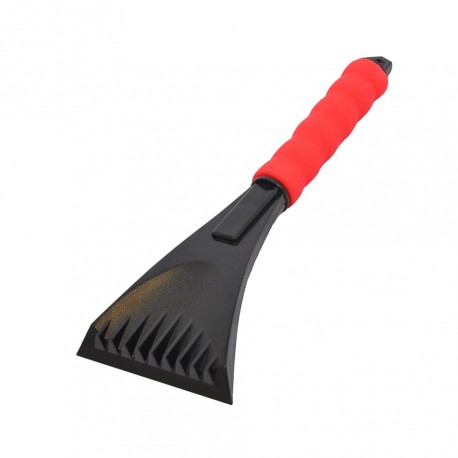 Eiskratzer 27 x 9,5 cm. - Kunststoff - Schwarz / Rot - Eisschaber ergonimischer Griff