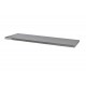 Hartholz Arbeitsplatte mit Metallbeschichtung 136 x 46 x 3,6 cm - Metallarbeitsplatte