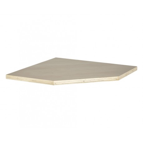 Multiplex Arbeitsplatte für Eck Werkbank 86.5 x 86,5 x 3,6 cm - Multiplexplatte