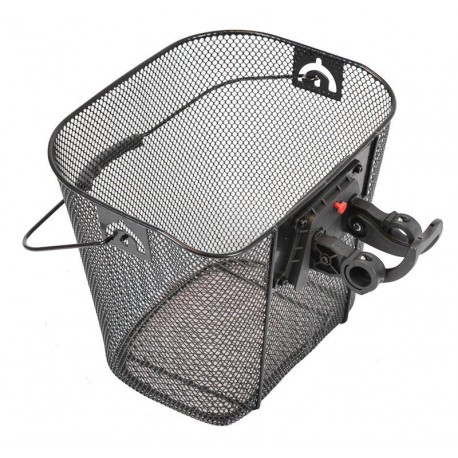 Fahrradkorb vorne abnehmbar - Lenkerkorb click fix - 34 x 24 x 26 cm - Feinmaschig